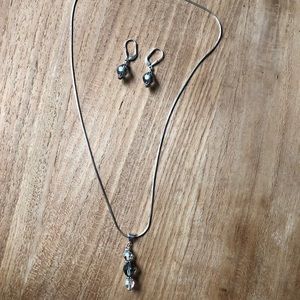 Sterling and Swarovski Crystal Set